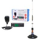 Pachet Statie radio CB PNI Escort HP 9500, ASQ, 12-24V + Antena CB PNI ML70, 70 cm cu baza magnetica 145 mm inclusa