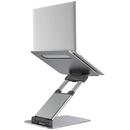 Generic Stand Aluminiu reglabil pentru Laptop 11 - 17 inch Grey