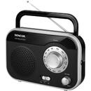 Sencor Radio portabil AM / FM SRD 210BS Sencor, 1W RMS, difuzor 3 inch, negru / gri