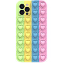 Lemontti Husa Heart Pop it iPhone XR Multicolor 4