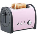 Prajitor de paine Trisa Retro Line 7367.8712 culoare roz, putere 800W,  6 pozitii reglabile pentru o rumenire perfecta a painii