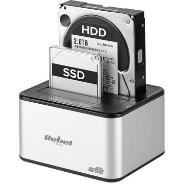 HDD Rack DOCKING STATION HDD / SSD USB 3.0 REBEL
