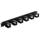 Triton 19' cable management panel 1U, 6x organi