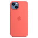 Silicone Case with MagSafe pentru iPhone 13, Pink Pomelo