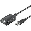 Goobay Goobay USB - extension repeater cable, 5m USB cable Black