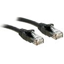 Lindy RJ-45 Cat6 U/UTP 10 m networking cable Black U/UTP (UTP)