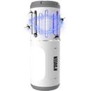 NOVEEN Lampa electrica anti-insecte Noveen Insect killer lamp, LED UV, 6W, 1000 V, portabil (3 x AA), lanterna, IP44, IKN853 White Grey