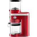 KitchenAid Rasnita cafea Artisan 5KCG8433ECA,Rosu, 150 W, 340 g, Dispune de 70 de grade de macinare, Dozare automata inteligenta