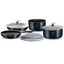 BERLINGER HAUS BH/6146 Metallic Line Aquamarine Edition 9-piece cookware set