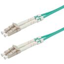 Value Value Fibre Optic Jumper Cable, 50/125µm, LC/LC, OM3, turquoise 20 m