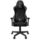 Gembird Gembird GC-SCORPION-06X Gaming chair "SCORPION", black color, fabric chair with black eco-leather accents