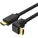 UNITEK UNITEK Y-C1002 HDMI 2.0, 90° 4K60HZ,3M cable  Black