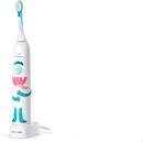 Philips Philips For Kids HX3411/01 electric toothbrush Child Sonic toothbrush Mint colour, White