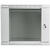 Lanberg wall-mounted installation rack cabinet 19'' 9U 600x450mm gray (glass door)