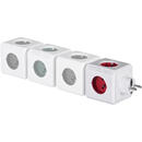 Allocacoc PowerCube Original Type E power extension 5 AC outlet(s) Indoor Red