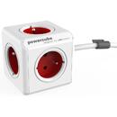 ALLOCACOC Allocacoc 2304/FREXPC power extension 3 m 5 AC outlet(s) Indoor Red,White
