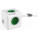 ALLOCACOC Allocacoc 2402GN/FREUPC power extension 1.5 m 4 AC outlet(s) Indoor Green,White