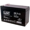 MPL megaBAT MB 9-12 UPS battery Lead-acid accumulator VRLA AGM Maintenance-free 12 V 9 Ah Black