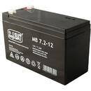 MPL megaBAT MB 7.2-12 UPS battery Lead-acid accumulator VRLA AGM Maintenance-free 12 V 7,2 Ah Black