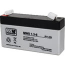 MPL POWER ELEKTRO MPL MW POWER MWS 1.3-6 UPS battery Lead-acid accumulator VRLA AGM Maintenance-free 6 V 1,3 Ah Black, Grey