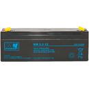 MPL MW POWER MW 2.2-12 UPS battery Lead-acid accumulator AGM Maintenance-free 12 V 2,2 Ah Black
