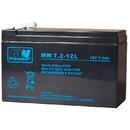 MPL POWER ELEKTRO MPL MW POWER MW 7.2-12L UPS battery Lead-acid accumulator VRLA AGM Maintenance-free 12 V 7,2 Ah Black