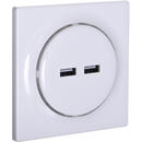 FIBARO Fibaro Walli N socket-outlet 2x USB White