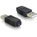 Delock DeLOCK Adapter USB micro-A+B female to USB2.0-A male USB 2.0 A Black