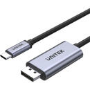 UNITEK UNITEK V1409A cable gender changer USB-C DisplayPort Black, Grey