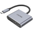 UNITEK Unitech V1126A USB graphics adapter Grey