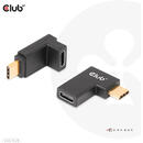 Club 3D CLUB 3D CAC-1528 USB Type-C Gen2 Angled Adapter set of 2 up to 4K120Hz M/F