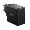 choetech Q4004-EU, Fast charging, 1 x USB-C, 60W, 3A, Negru