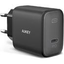 Aukey PA-F1S Black 1xUSB C Power Delivery 3.0 20W 3A