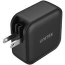 UNITEK UNITEK CHARGER GAN 4 PORTS, PD 100W, QC3.0, USB-C, black