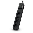 CYBERPOWER CyberPower Tracer III P0420SUD0-FR surge protector Black 4 AC outlet(s) 200 - 250 V 1.8 m