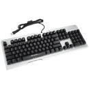 BLOW keyboard with LED MECHANICAL backlight, Alb, USB, Cu fir