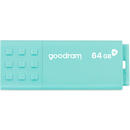GOODRAM Goodram UME3 USB flash drive 64 GB USB Type-A 3.0 Turcoaz, Citire  60 MB/s, Scriere  20 MB/s