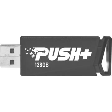 Memorie USB Patriot Memory Push+ USB flash drive 128 GB USB Type-A 3.2 Gen 1 (3.1 Gen 1) Black