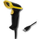 QOLTEC Qoltec 50860 Wired Laser Barcode Scanner 1D | USB