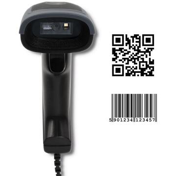 Qoltec 50863 Wired QR & BARCODE Scanner | USB
