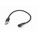 Gembird Gembird CC-USB2-AMLML-0.2M USB cable USB 2.0 USB A Micro-USB B/Lightning Black