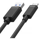 UNITEK UNITEK KABEL USB USB-A — USB-C 50CM, Y-C481BK BLACK