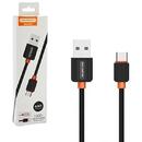 SOMOSTEL USB CABLE TYP-C 2A BLACK SOMOSTEL 2000mAh QUICK CHARGER 1M POWERLINE SMS-BP03