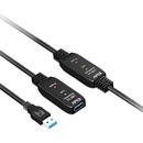 CLUB3D USB 3.2 Gen1 Active Repeater Cable 10m / 32.8ft M/F 28AWG