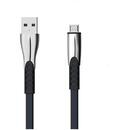 USB TYP-C CABLE 2.4A BLUE FLAT 2400mAh QUICK CHARGER QC 3.0 1M POWERLINE SMS-BW02 - METAL PLUGS