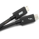 Cablu de date USB Thunderbolt 4 - USB Type-C 40GB/s 1.0m - 100W Negru