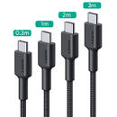 Aukey CB-CD37 0.3m/1m/2m/3m USB 3.2 Gen 1 (3.1 Gen 1) USB-C USB-C Black