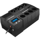 CYBERPOWER CyberPower BR1200ELCD uninterruptible power supply (UPS) Line-Interactive 1.2 kVA 720 W 8 AC outlet(s)