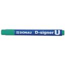 DONAU Permanent marker, varf rotund 2-4mm, corp plastic, DONAU D-Signer U - verde