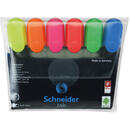 Schneider Textmarker SCHNEIDER Job, varf lat, 6 culori/set - (G, O, V, R, A, R)